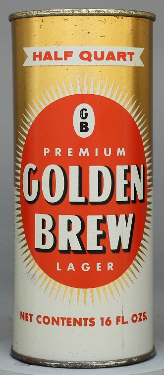 Golden Brew Premium Lager Beer Pint Can