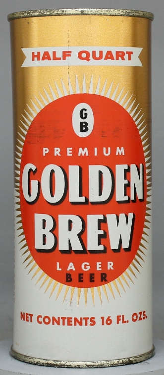 Golden Brew Premium Lager Beer Pint Can