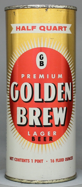 Golden Brew Premium Lager Beer Pint Can