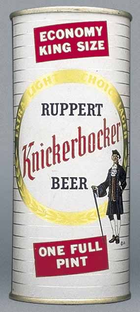 Ruppert Knickerbocker Beer Pint Can