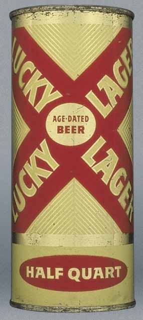 Lucky Lager Age Dated Beer Pint Can