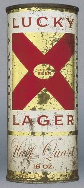 Lucky Lager Age Dated Beer Pint Can