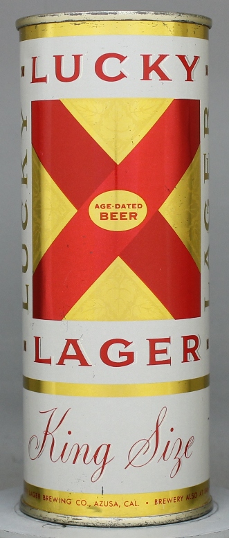 Lucky Lager Age Dated Beer Pint Can