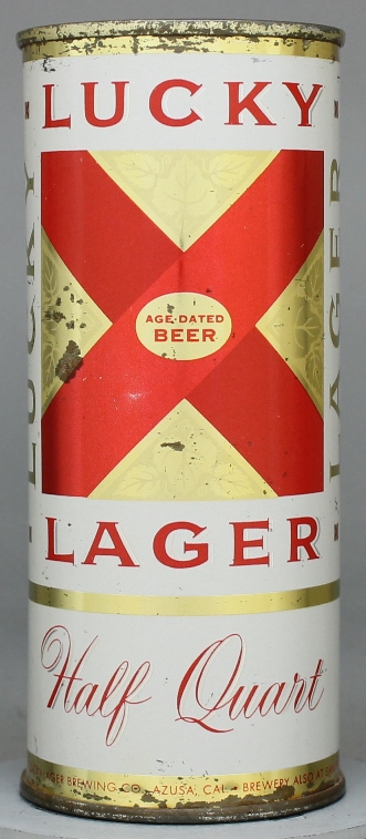 Lucky Lager Age Dated Beer Pint Can
