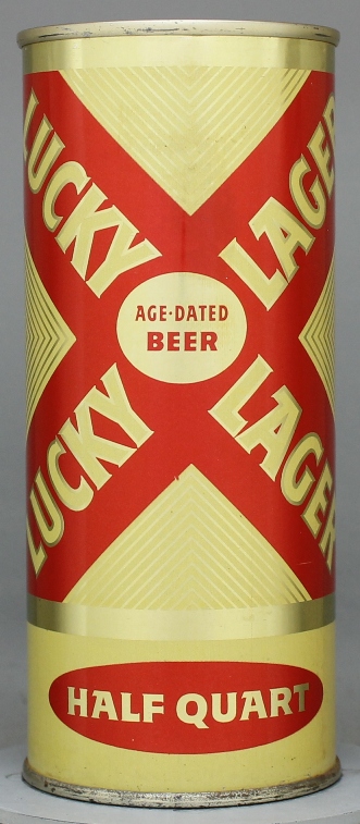Lucky Lager Beer Pint Can
