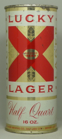 Lucky Lager Age-dated Beer Pint Can