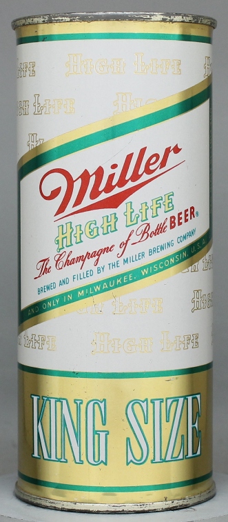 Miller High Life Beer Pint Can