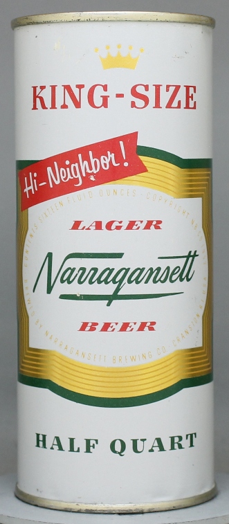 Narragansett Beer Pint Can