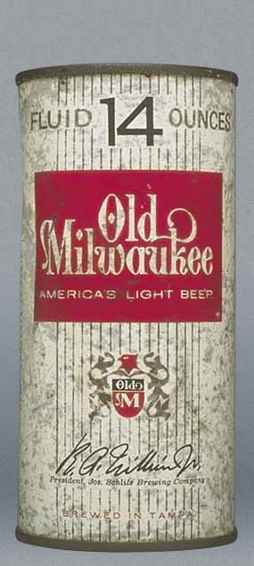 Old Milwaukee Am. Light Beer Pint Can