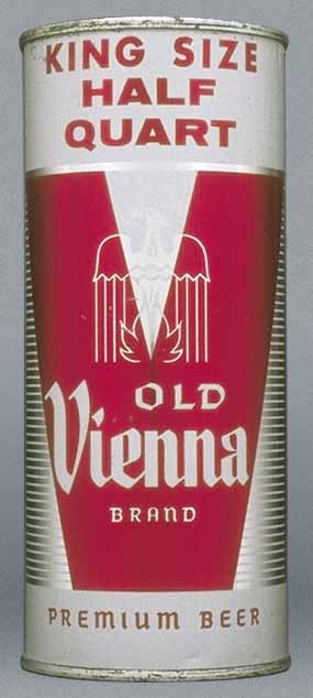 Old Vienna Brand Premium Beer Pint Can