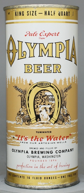 Olympia Pale Export Type Beer Pint Can