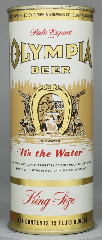 Olympia Pale Export Type Beer Pint Can