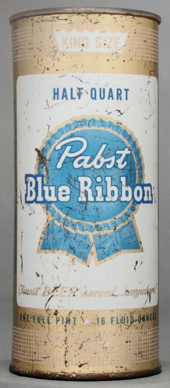 Pabst Blue Ribbon Beer Pint Can