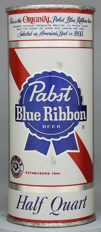 Pabst Blue Ribbon Beer Pint Can