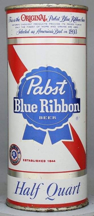 Pabst Blue Ribbon Beer Pint Can