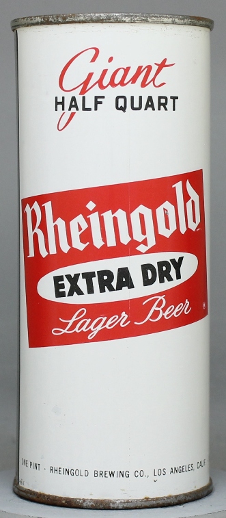 Rheingold Extra Dry Beer Pint Can