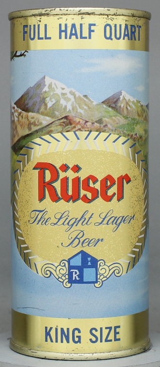 Ruser Light Beer Pint Can