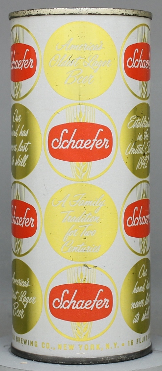 Schaefer Beer Pint Can