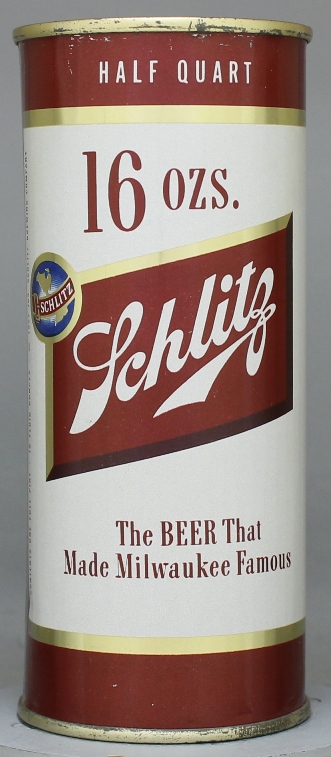 Schlitz Beer Pint Can