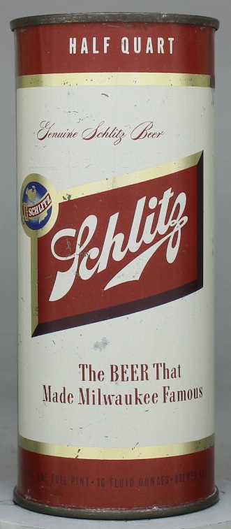 Schlitz Beer Pint Can