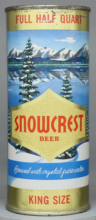 Snowcrest Beer Pint Can