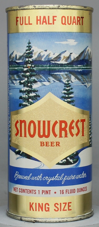 Snowcrest Beer Pint Can