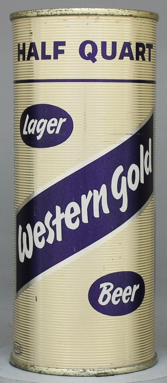 Western Gold Lager Beer Pint Can