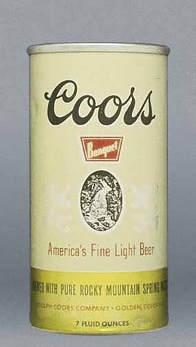 Coors Banquet Beer Small Can