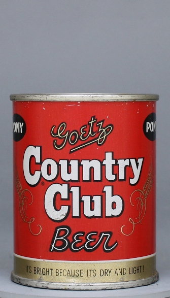 Goetz Country Club Beer Small Can