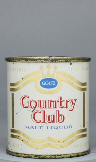 Country Club, Goetz Malt Liquor Small Can