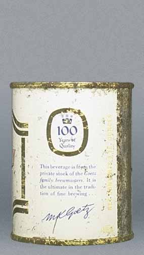 Goetz Country Club Stout Malt Liquor Small Can
