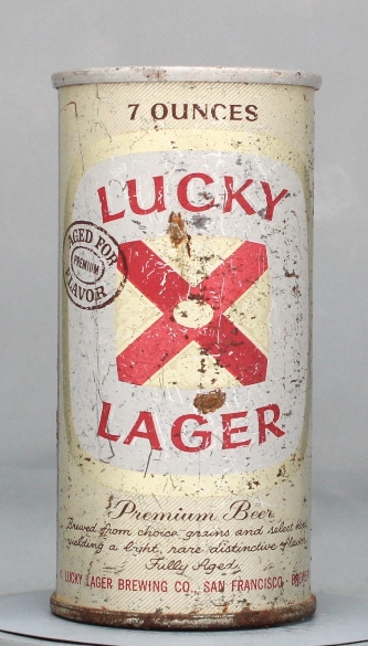 Lucky Lager Beer Small Can