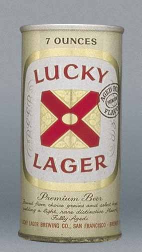 Lucky Lager Beer Small Can