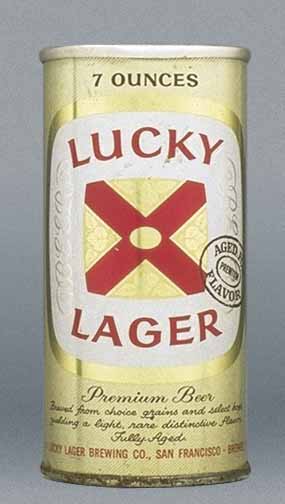 Lucky Lager Beer Small Can