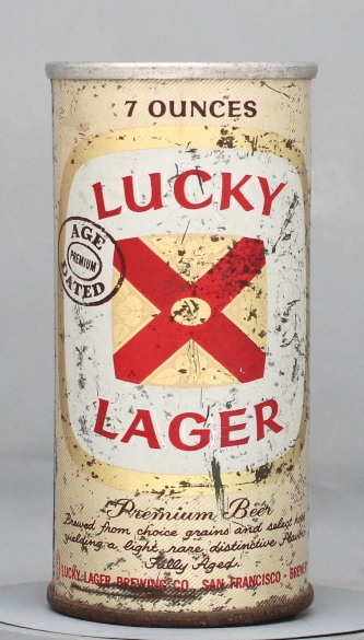 Lucky Lager Beer Small Can