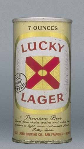 Lucky Lager Beer Small Can
