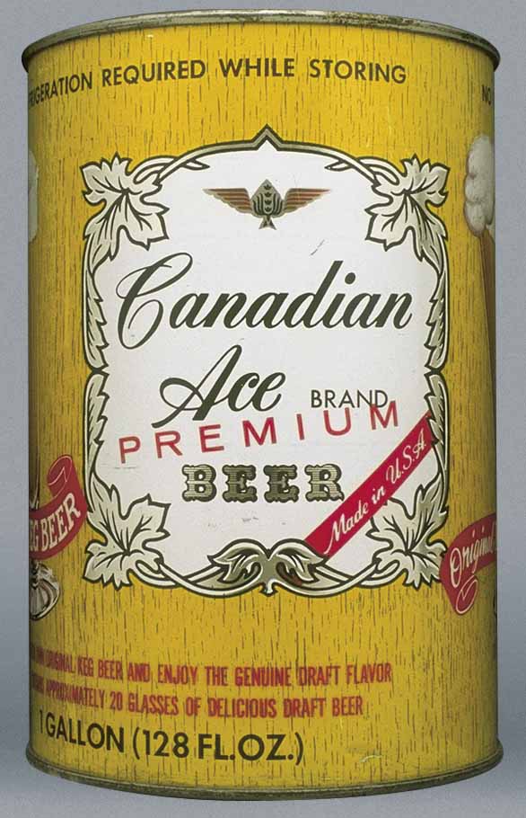 Canadian Ace Brand Premium Beer Gallon