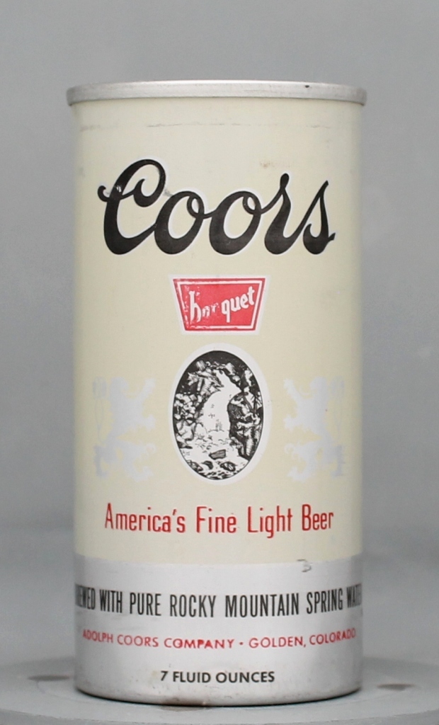 Coors Banquet Beer 7 Oz Tab Top Can