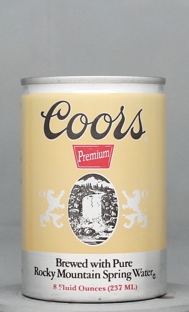 Coors Premium Beer 8 Oz Tab/Stay Top Can