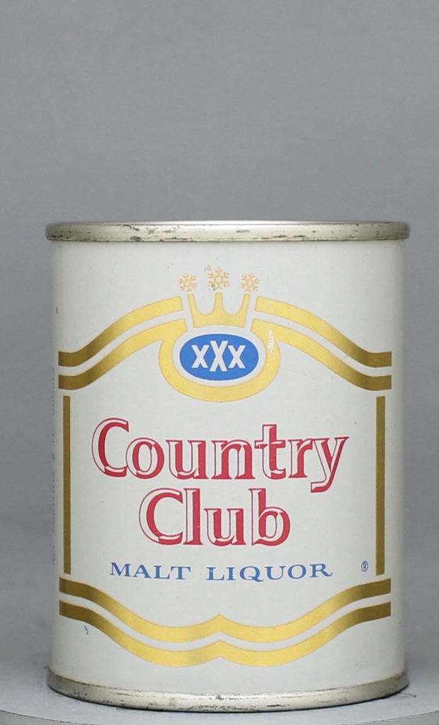 Country Club Malt Liquor 8 Oz Zip/Tab Top Can