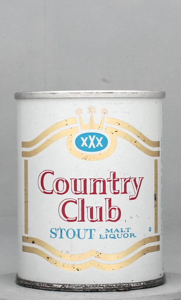 Country Club Stout Malt Liquor 8 Oz Tab Top Can