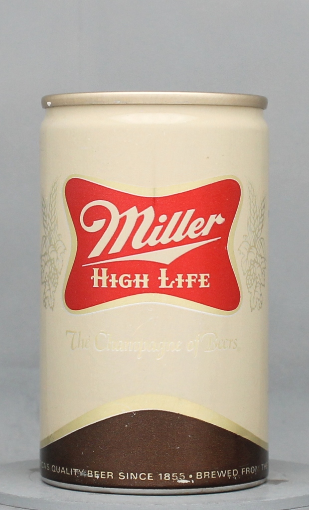 Miller High Life Beer 8 Oz Tab Top Can