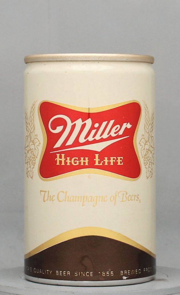 Miller High Life Beer 8 Oz Tab Top Can