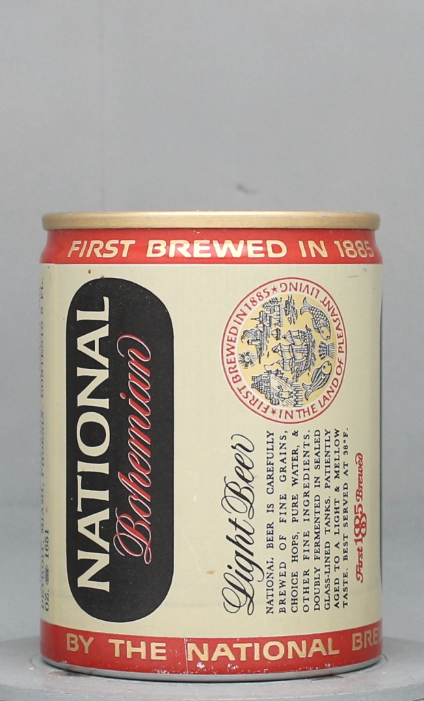 National Bohemian Light Beer 8 Oz Tab Top Can