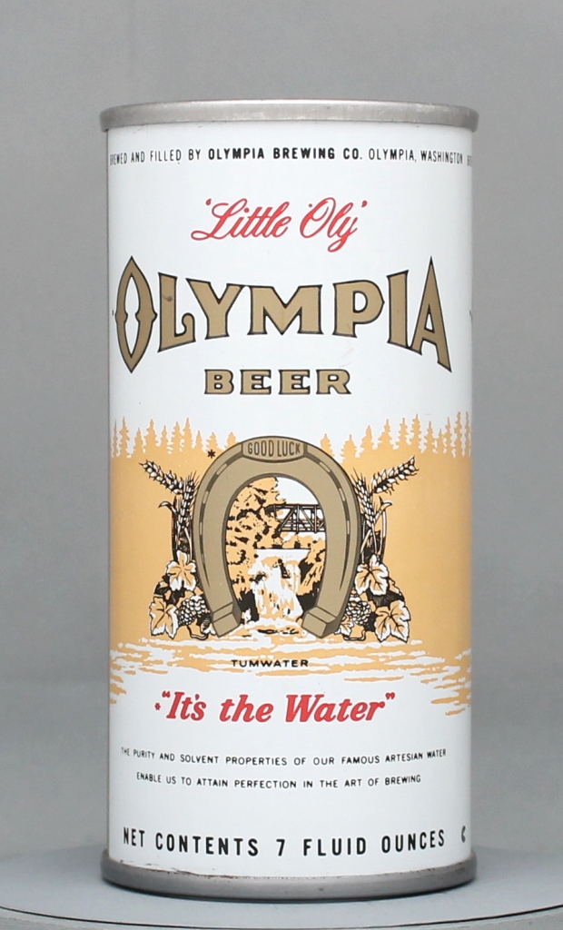 Olympia Little Oly Beer 7 Oz Tab Top Can
