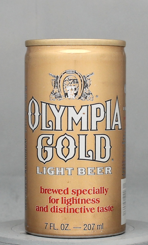 Olympia Gold Lite Beer 7 Oz Tab Top Can