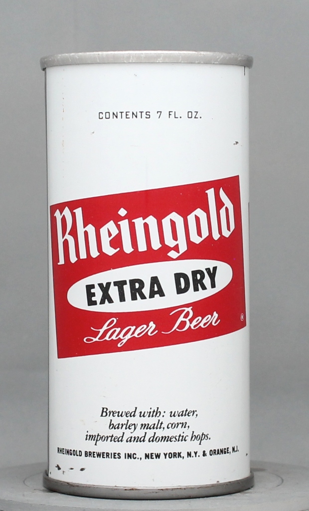 Rheingold Extra Dry Lager Beer 7 Oz Can
