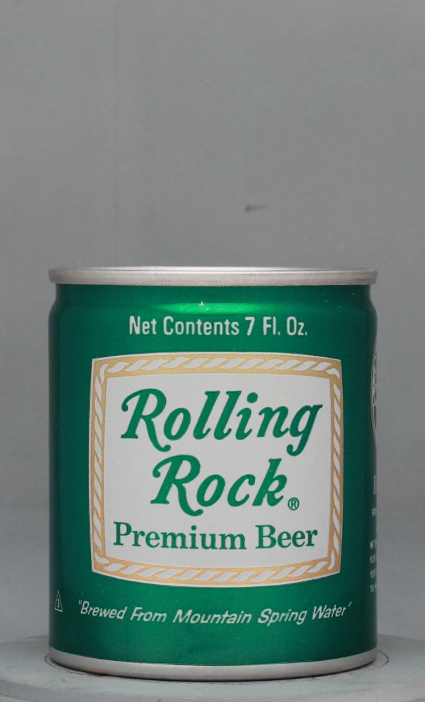 Rolling Rock Premium Beer 7 Oz Tab Top Can