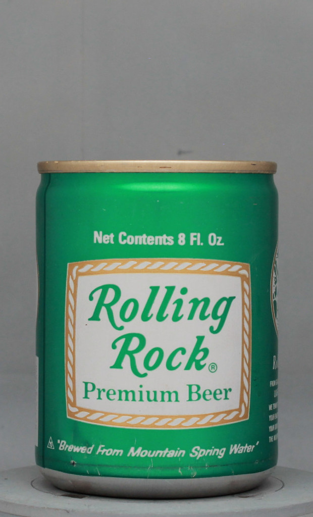 Rolling Rock Premium Beer 8 Oz Tab Top Can