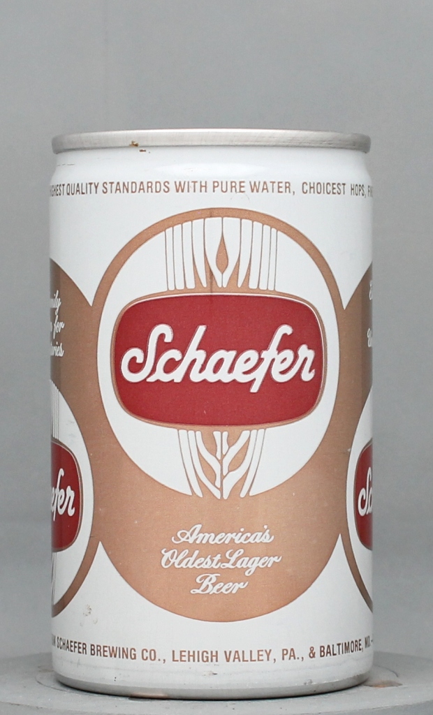 Schaefer Beer 8 Oz Tab Top Can